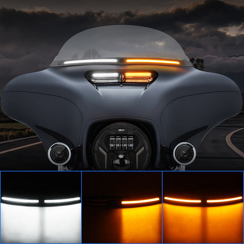 LED Windshield Trim Lights for Harley Touring