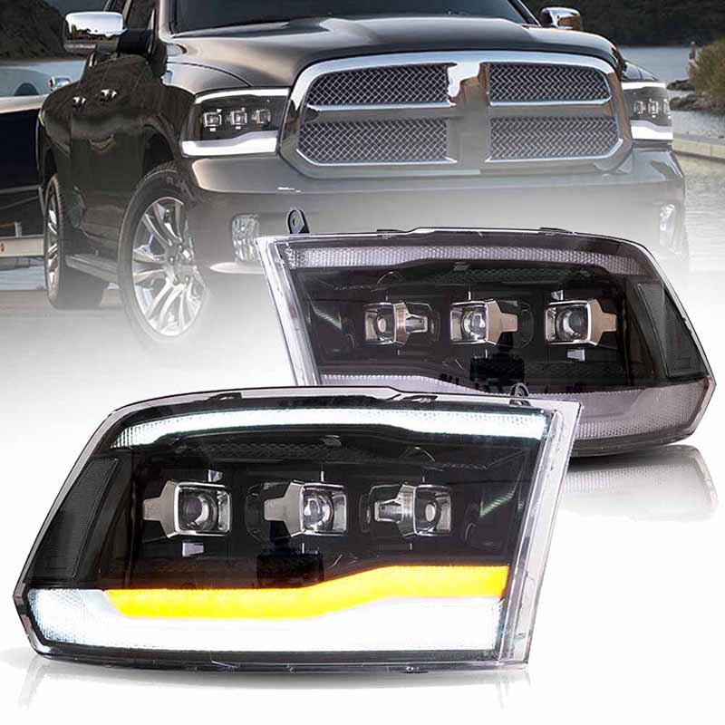 Ram Trucks Full LED Headlights for 2009-2018 Ram 1500 2500 3500