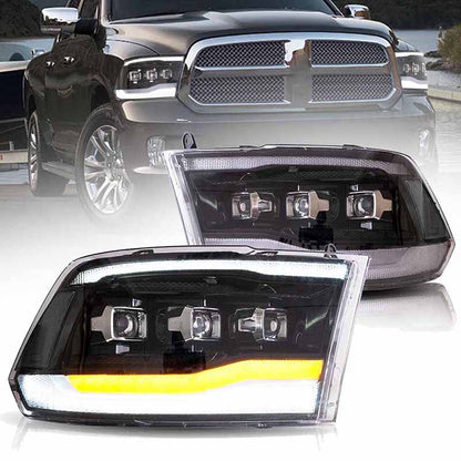 Ram Trucks Full LED Headlights for 2009-2018 Ram 1500 2500 3500