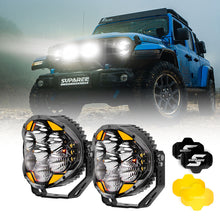 Helm 7" LED Pod Lights for Off-Road – 217° Ultra-Wide Beam 2030ft Range