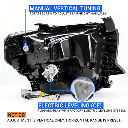 how to adjust tundra headlights