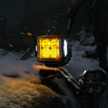 5 Inch LED Pod Lights White + Amber Dual-Mode for Jeep Wrangler JL/ Gladiator JT