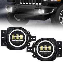 jeep wrangler halo fog lights in a JL