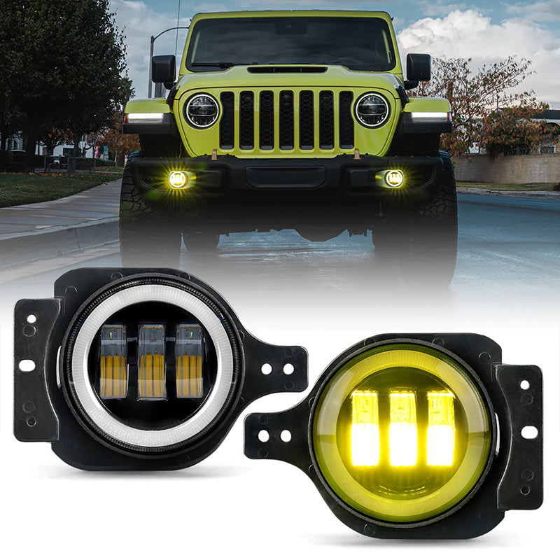 Jeep yellow fog lights