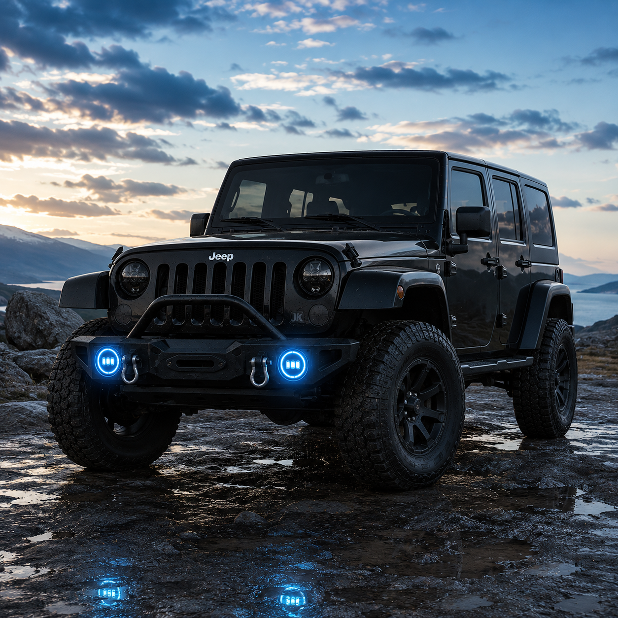 Multi-color jk fog lights