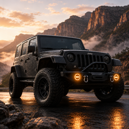 Multi-color jk fog lights
