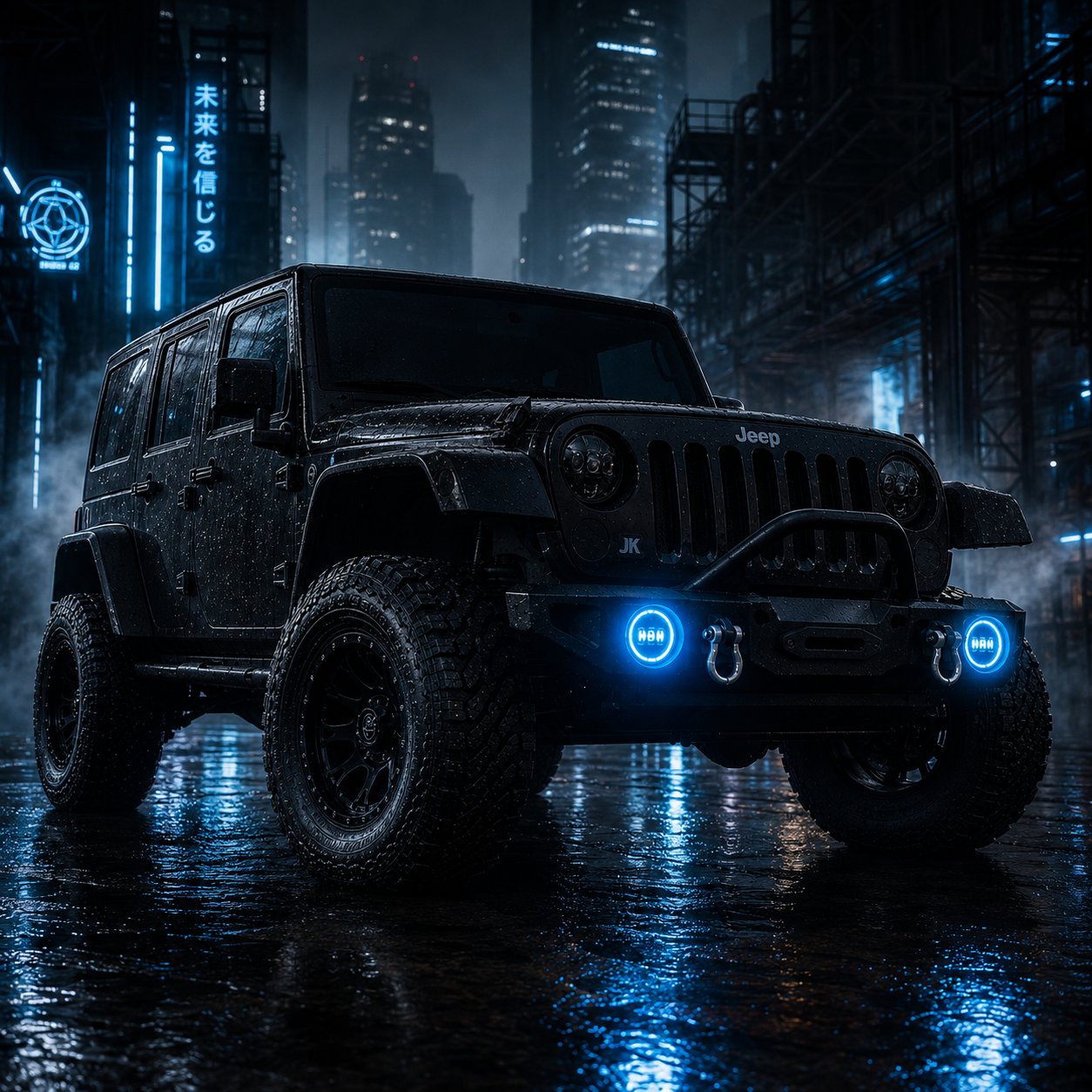 Multi-color jk fog lights