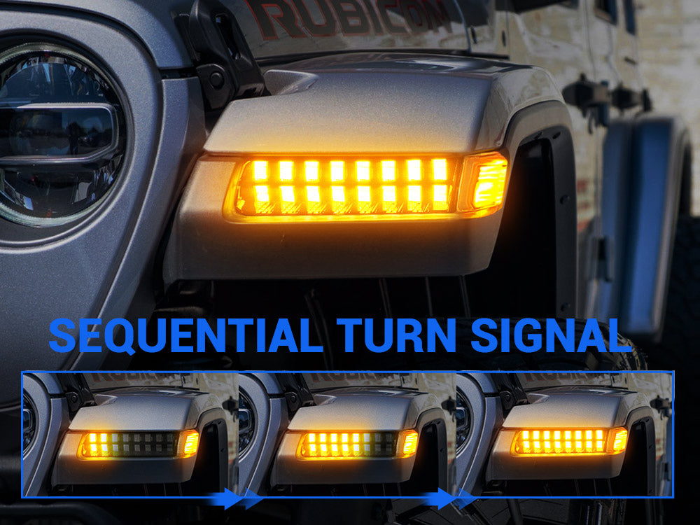 Sequential turn signal lights for Jeep
