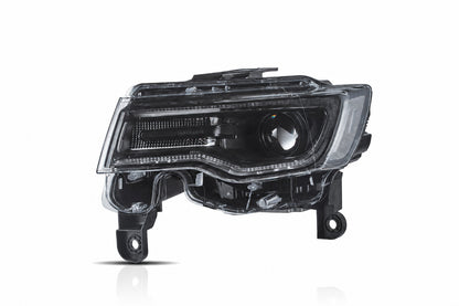 2014–2022 Jeep Grand Cherokee WK2 LED Headlights with Sequential Turns & Startup Animation — Pair