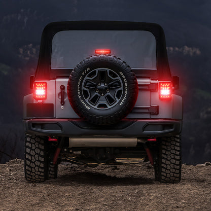 Jeep 7" Headlights, 4" Fog Lamps, Front Turn Signals, Fender Turn Signals & Taillights