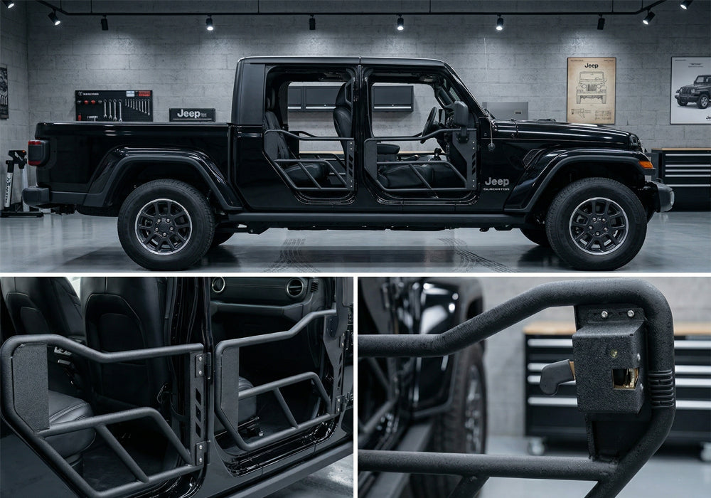 jeep jl jt half doors in a wrangler