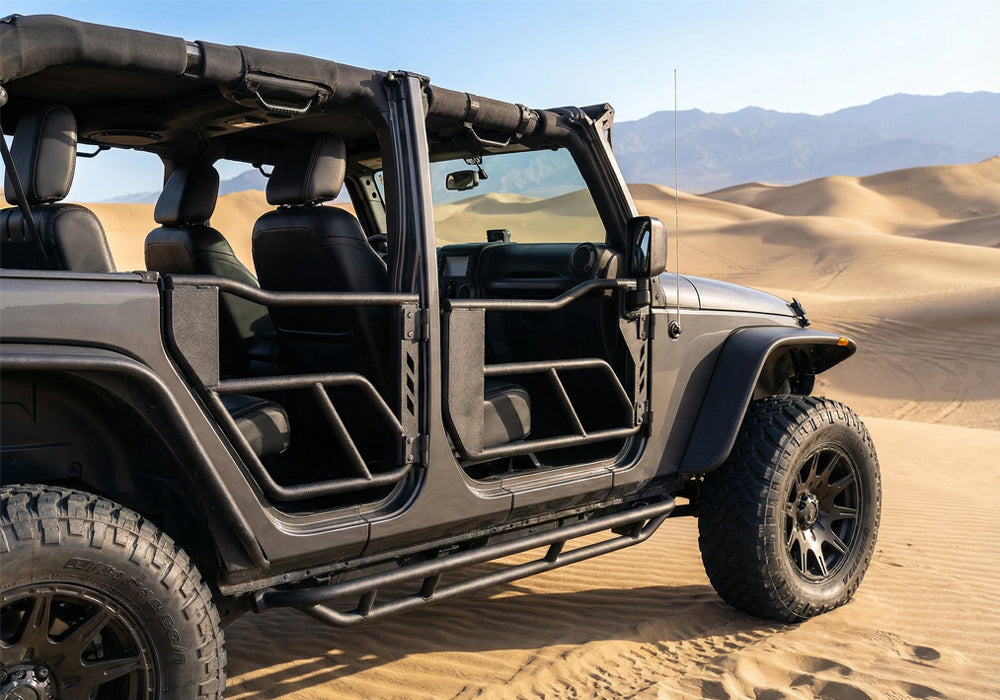 jeep jl jt half doors in a wrangler