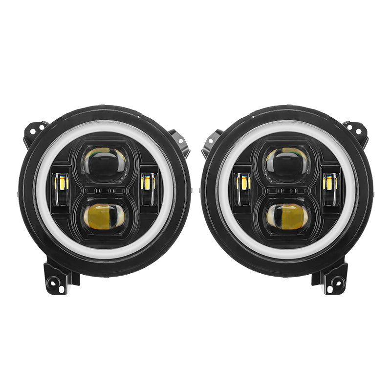 2 pcs Jeep JL Headlights