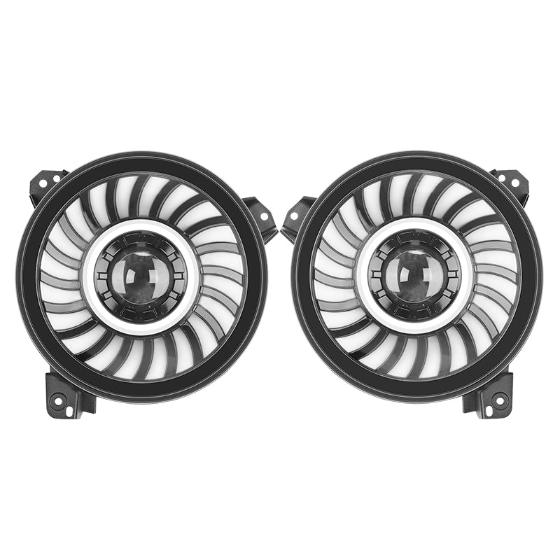 2 pcs Jeep RGB headlights