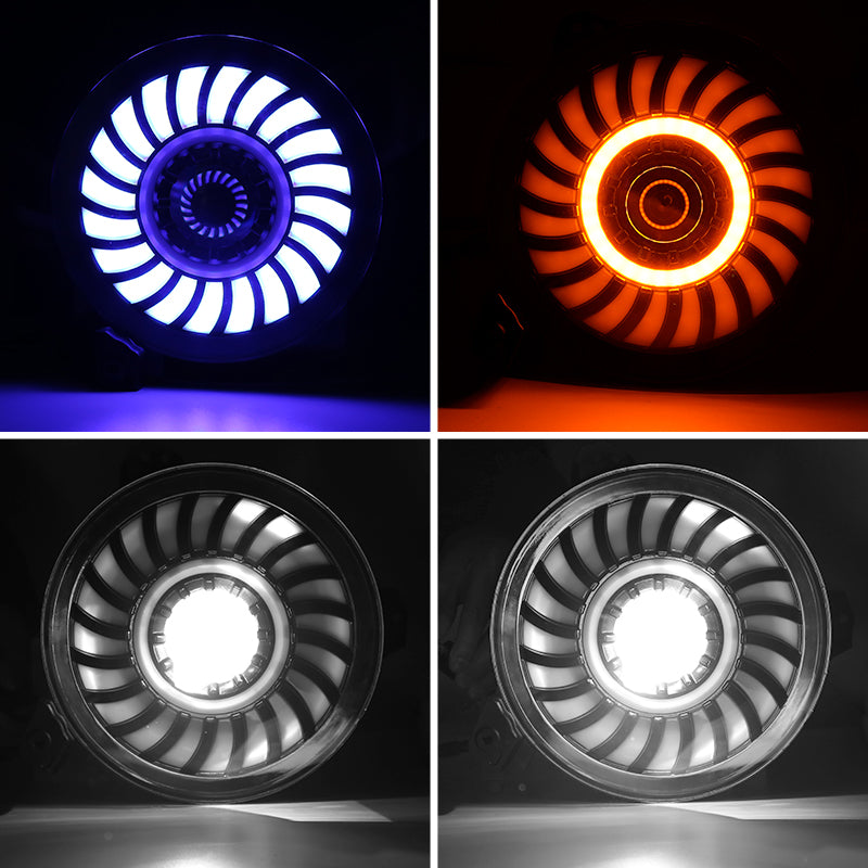 Jeep RGB headlights with 3 lighting function