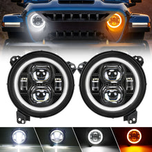 Jeep JL LED Headlights with halo lighting function