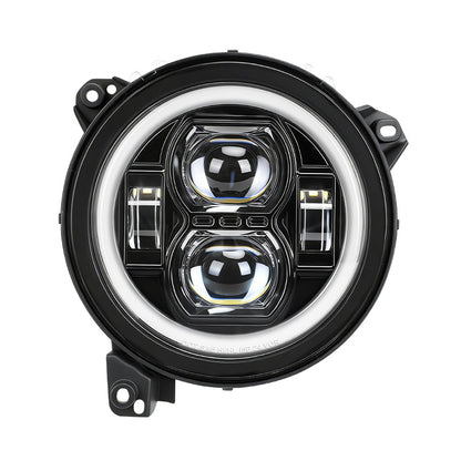 Jeep JL LED Headlights with halo lighting function