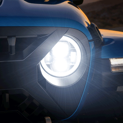 Jeep JL LED Headlights with halo lighting function