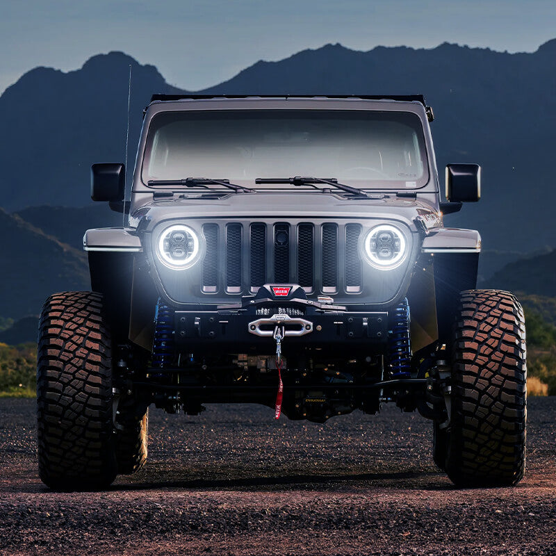 Jeep JL LED Headlights with halo function