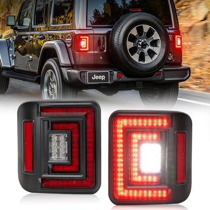 Flush Mount Jeep JL Tail Lights for 2018–2025 Wrangler