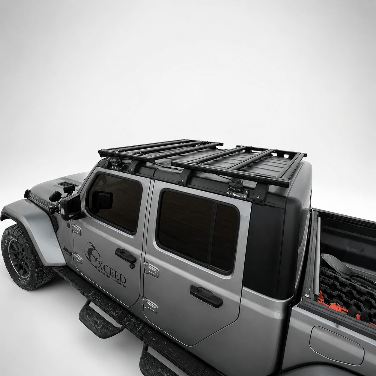 Exceed Fabrication aluminum roof rack for Jeep Wrangler JL JLU and Gladiator JT