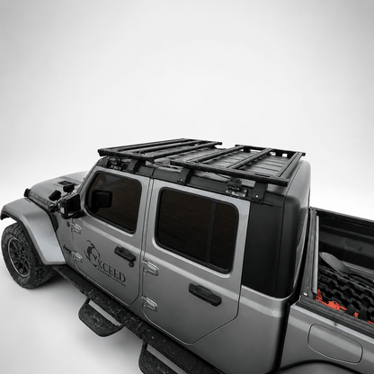 Exceed Fabrication aluminum roof rack for Jeep Wrangler JL JLU and Gladiator JT