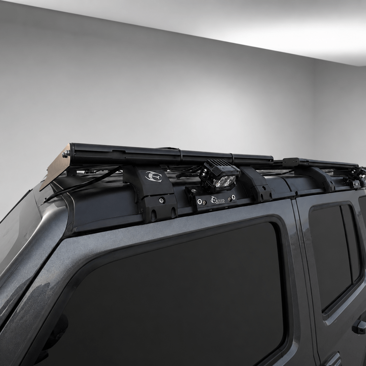 Exceed Fabrication aluminum roof rack for Jeep Wrangler JL JLU and Gladiator JT