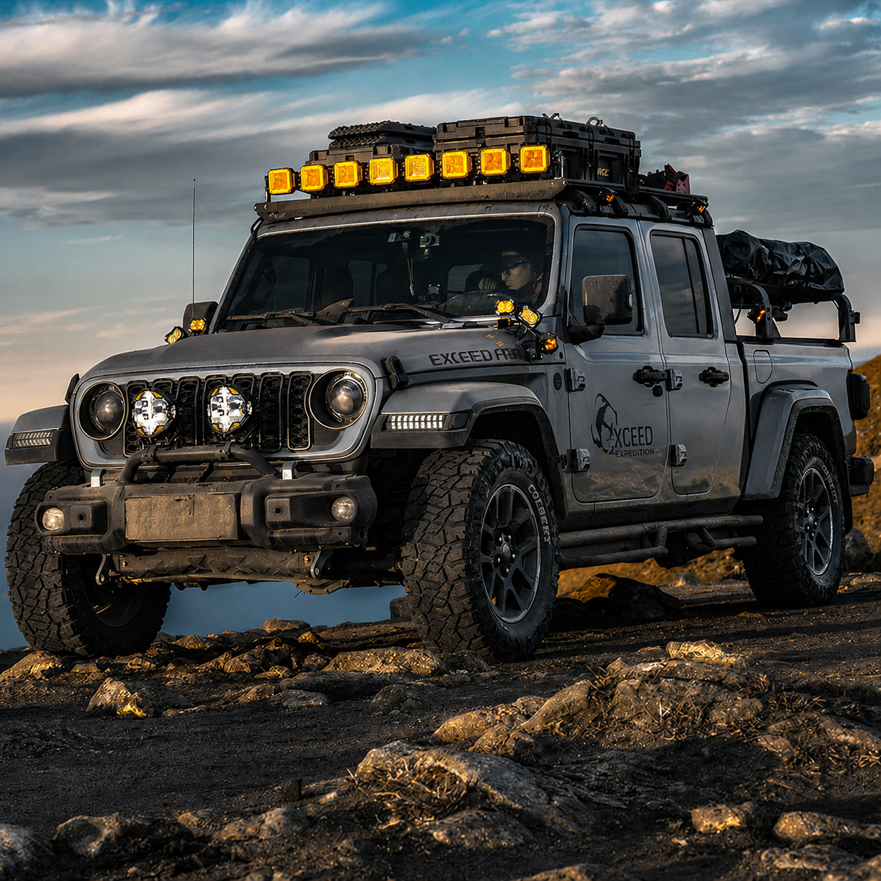 Exceed Fabrication™ Aluminum Hardtop Roof Rack for Jeep Wrangler JL/JLU & Gladiator JT