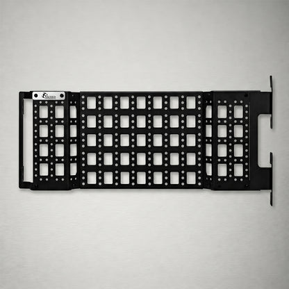 Tactical overhead molle panel storage rack for 2018+ Jeep Wrangler JL and Gladiator JT