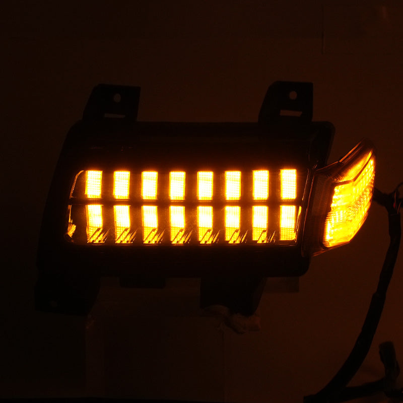 Archaic Headlights And Turn Signal Lights With DRL & Side Marker Lights Compatible For 2018-2025 Jeep Wrangler JL JLU Unlimited Gladiator JT,w/Sequential Turn Signal,Startup Animated DRL