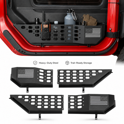 jeep jl door pockets
Heavy-Duty Steel Trail-Ready Storage
