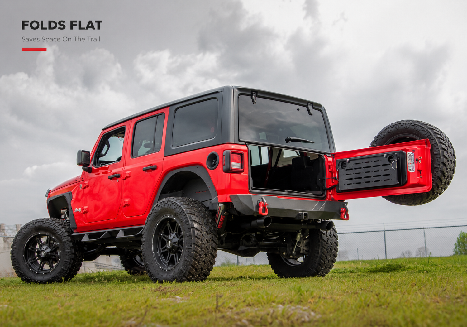 FOLDS FLAT
Saves Space On The Trail