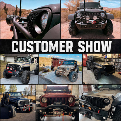 Parrilla de malla delantera con estilo Wrangler JL 2024 para Jeep Wrangler JK