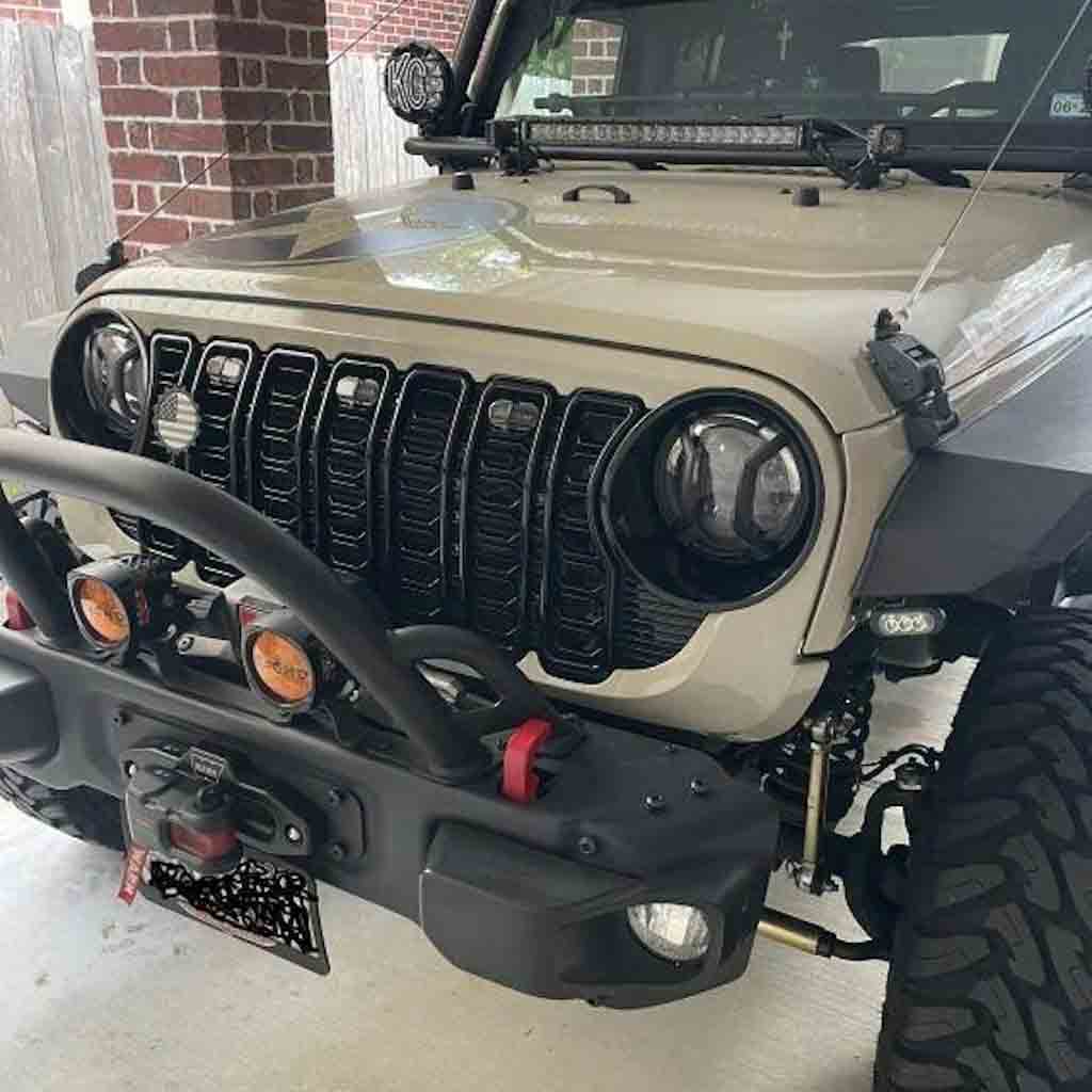 JL Style Grill for 2007-2018 Wrangler JK | Jeep JK to JL Grill Conversion Kit