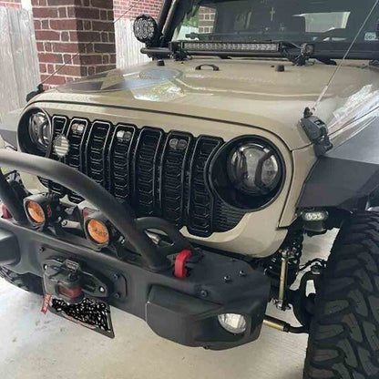 JL Style Grill for 2007-2018 Wrangler JK | Jeep JK to JL Grill Conversion Kit