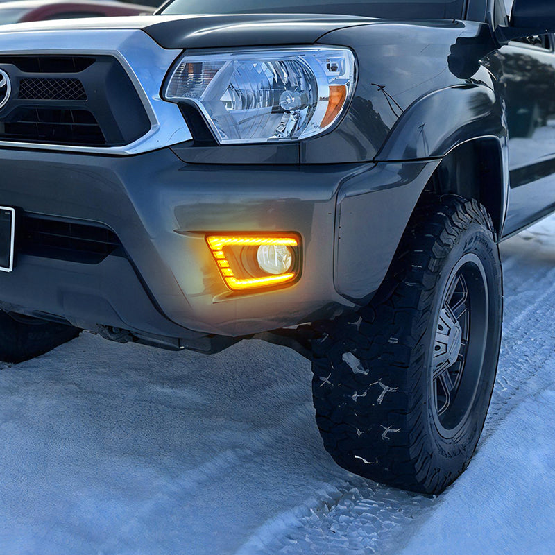 Complete H11 Fog Light Kit For 2012-2015 Toyota Tacoma - Includes Lights, Switch, Bezel (RH & LH)