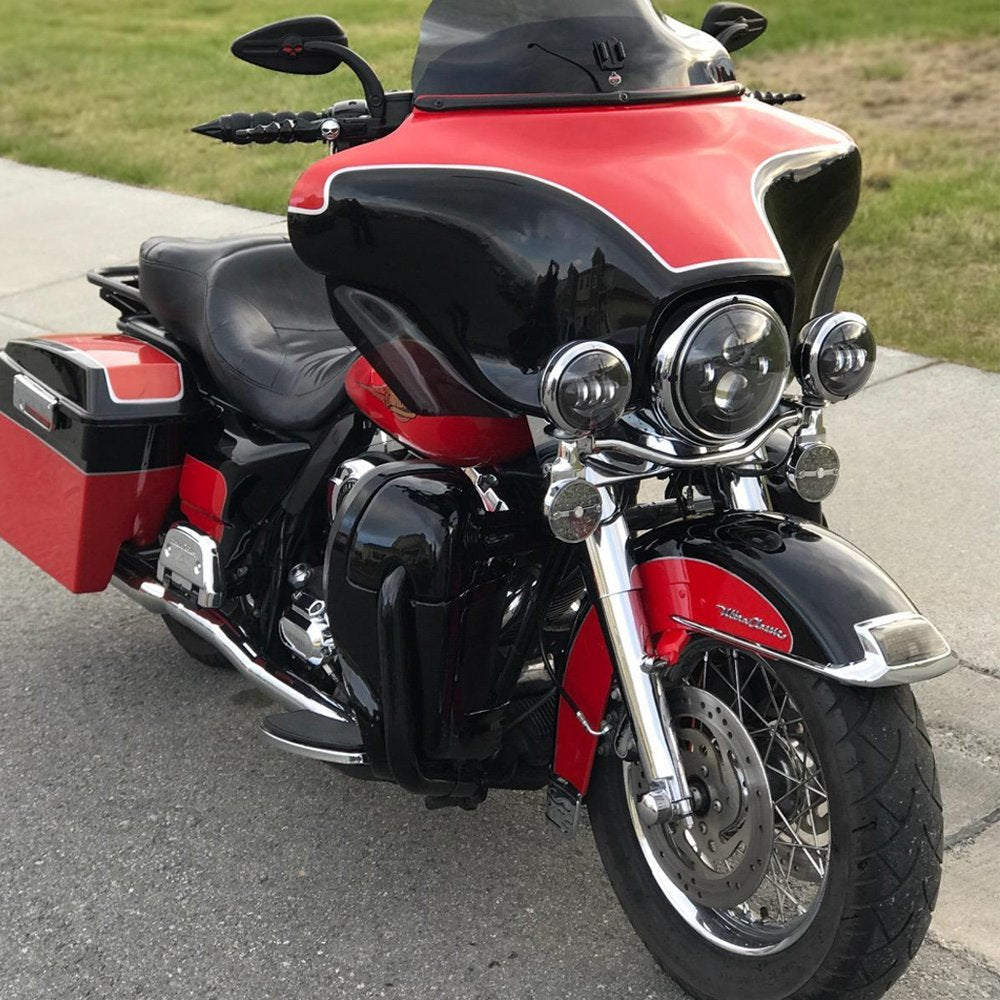 led harley headlight black color