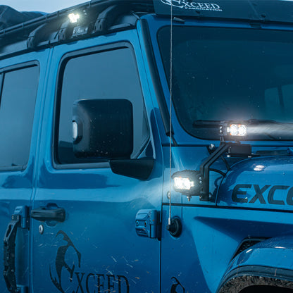 Suparee Recon 2 3" LED Pods with Amber DRL Spot and Wide Beam