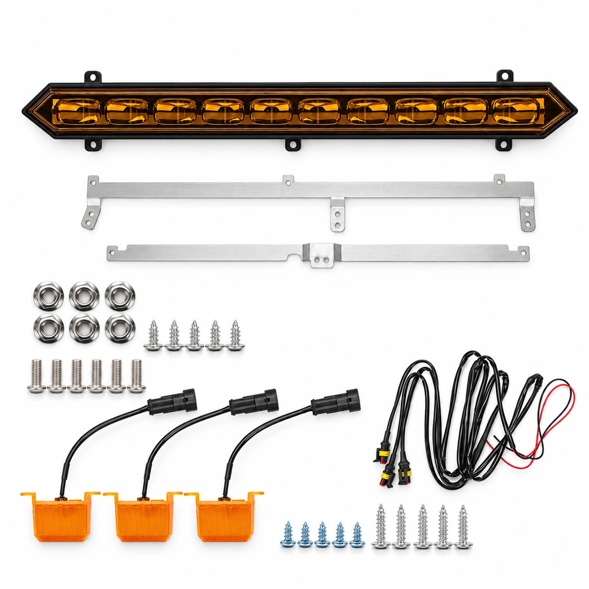 TRD Pro Grille Light Bar & Front Raptor Lights for 2022-2026 Toyota Tundra