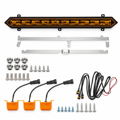 TRD Pro Grille Light Bar & Front Raptor Lights for 2022-2026 Toyota Tundra