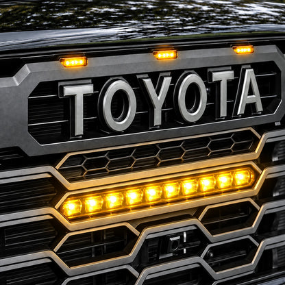 TRD Pro Grille Light Bar & Front Raptor Lights for 2022-2026 Toyota Tundra