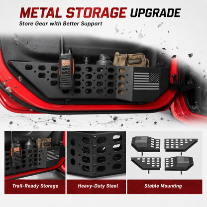 METAL STORAGE UPGRADE
Store Gear with Better Support