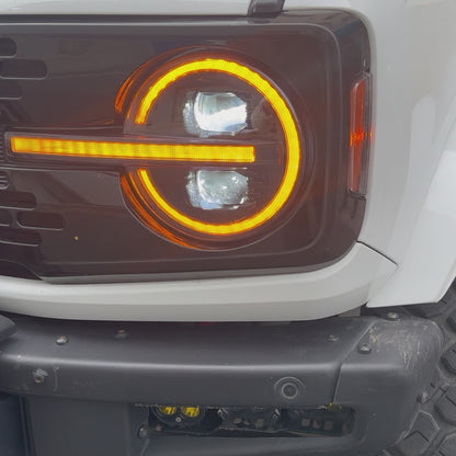 Adaptive LED Projector Headlights for Ford Bronco 2021-2025