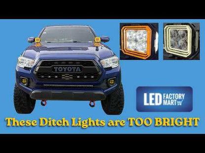 Suparee Tacoma Ditch Lights Kit With Brackets for 2016-2023 Toyota Tacoma
