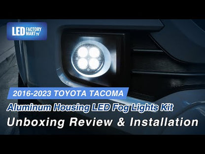LED Fog Lights with Yellow Lens for 2016-2023 Toyota Tacoma