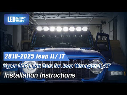 5 Inch LED Pod Lights White + Amber Dual-Mode for Jeep Wrangler JL/JT