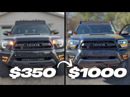 LED Projector Headlights for Toyota Tacoma 2012-2015 2nd Gen w/Dynamic DRL