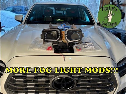 LED Fog Lights Bezel Kit for 2016-2023 Toyota Tacoma