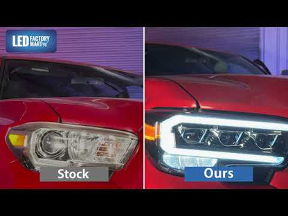 LED Projector Headlight with DRL & Sequential Turn Signal for 2016-2023 Toyota Tacoma