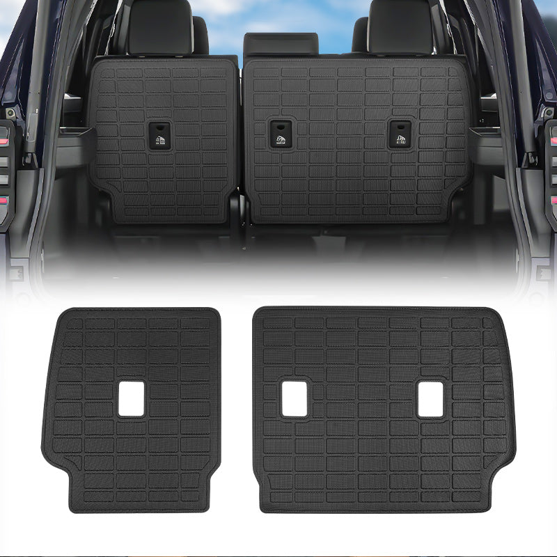 Custom fit rear seat back protector installed on 2025 Toyota 4Runner 5-seater